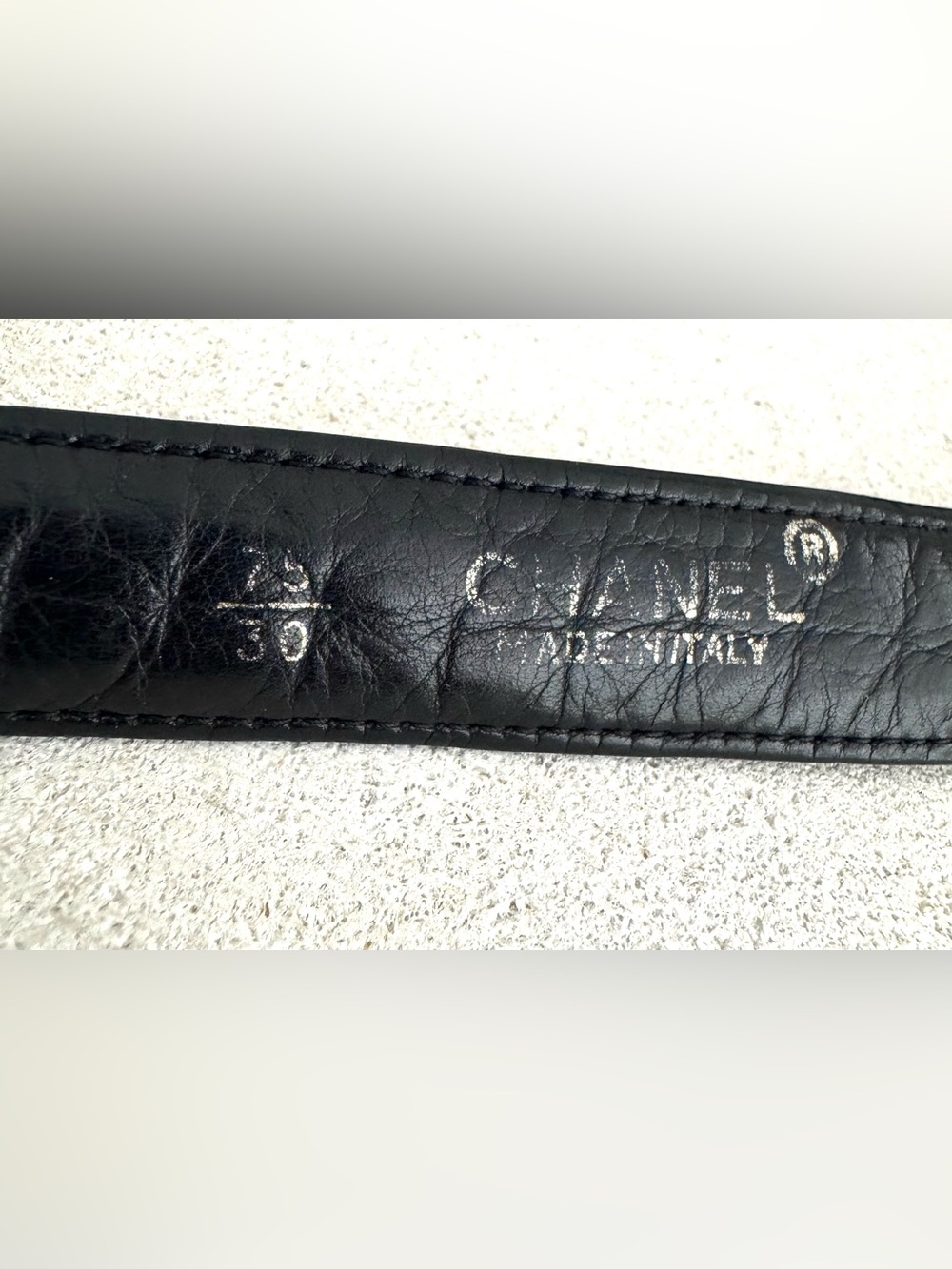 CHANEL Vintage Black Quilted Lambskin CC Turn Lock Belt Bag Bum Bag 75/30 - Picture 5 of 16